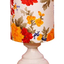 Multicolour Shade Table Lamp With Metal Base By Foziq image 5