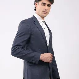 monte carlo Blend Poly Checkered Coat For Men image 3