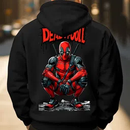 triptee Men Full Sleeve Printed Hooded Sweatshirt image 2