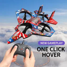 bright box Combat Aircraft Drone with 360° Flip, Headless Mode, Rechargeable for Kids image 5