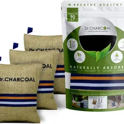 dr. charcoal Car Air Purifier Bag to remove Bad Smell & Moisture (Modish Khaki, 200g x 3) Portable Car Air Purifier-picture-20