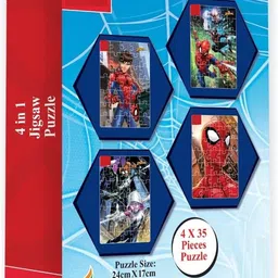 4 in 1 Marvel Spiderman Jigsaw puzzle for all ages.-image-66