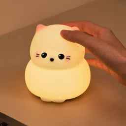 unzag Cute Cat Kitty Lamp with 3 Brightness Levels Tap_Control with Timer Boys Girls Night Lamp-picture-12