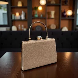 kate linn Party Gold Clutch image 2