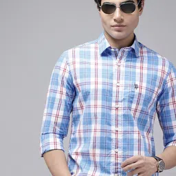 u.s. polo assn. Men Tailored Fit Checkered Cut Away Collar Casual Shirt-picture-22