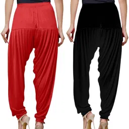 anjanai fashions Viscose Rayon Solid Patiala image 2