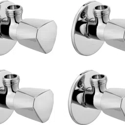 oleanna Triangle Angle Cock Tap faucet with Wall Flange Stainless Steel (pack of 4) For Bathroom| Kitchen angle cock| washroom Angle Valve Faucet-picture-24