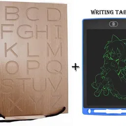 highseas LCD WritingTablet/Pad/Drawing Board +Alphabet Writing Practice Tracing Boards image 1