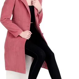 brazo Tweed Solid Coat For Women image 5
