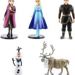 Frozen Action Figure Cake Decoration Set – Elsa, Olaf, Anna, 5 Pieces-image-65