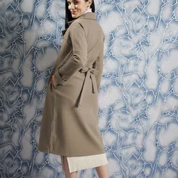 athena Wool Solid Coat For Women image 2