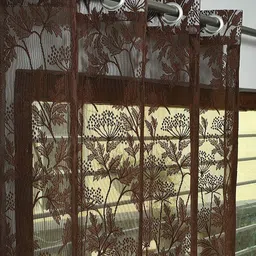 fabrilia 152.4 cm (5 ft) Net Semi Transparent Window Curtain (Pack Of 2)-picture-20