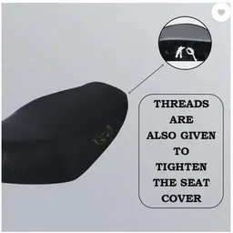 ronish Waterproof And Scratch Proof Black Seat Cover For Jupiter 113 Single Bike Seat Cover For TVS Jupiter image 2