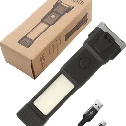 cicasto Durable Work Flashlight with Magnet and Safety Tools 4 hrs Torch Emergency Light-picture-12