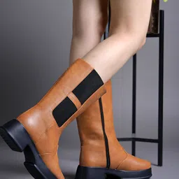 shoetopia Casual Winter Long Boots | College Wear | Casual & Party Wear Boots For Girls Boots For Women image 2