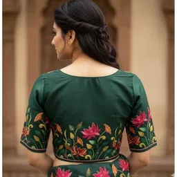 raj laxmi fashion Boat Neck Women Blouse image 1