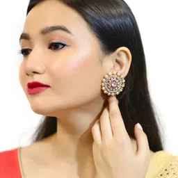 Reesha jewel 125 Alloy Stud Earring image 2