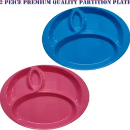 Premium_2 divider plate pnk and blue_h52 Sectioned Plate-image-39