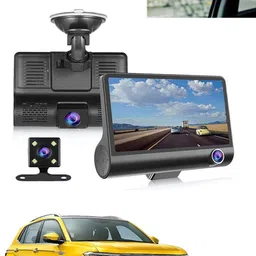 maties 1080P 4 inches LCD car Dash Cam for car security Reverse Assist Camera System Black LCD-picture-25