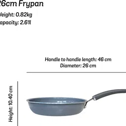 meyer Anzen Ceramic Coated Cookware Fry Pan 26 cm diameter 2.61 L capacity image 3