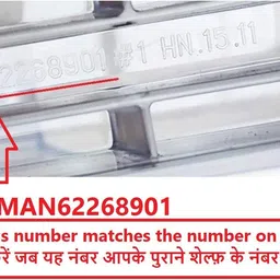 whiteflip Part NO.MAN62268901 Fridge Door Shelf Bottle Trivet Bottle Shelf Compatible with LG Direct Cool GL-D201ASPZ/2021 Single Door Refrigerators Fridge Door Shelf image 2