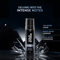 wild stone Intense 2 Black & 1 Trance Body Perfume | No Gas Deo for Men | 150ml Each | Perfume Body Spray-For Men image 4
