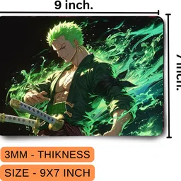 Shanime navar Anime Mouse Pad with Non slip-rubber Base, water resistance For Computer Laptop Mousepad image 2