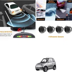 pecunia Parking 0116 DIY LED Car Reverse Sensor Kit with 4 Sensors & Buzzer Alarm Parking M8 Parking Sensor image 1