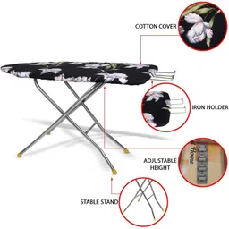 baby blessing wooden Self Standing Folding(Color May Vary, Multi-Color) Ironing Board Ironing Board image 2
