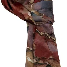 the tie hub Printed Silk Men Pink Scarf image 2