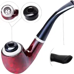 axm Wooden Design Premium Look Durable Tobacco Smoking Pipe Beer Bong Funnel image 3