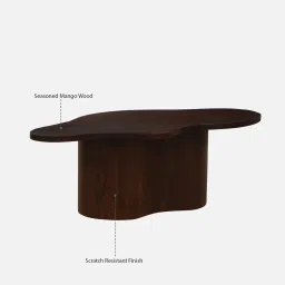 woodsworth from pepperfry Nortorf Solid Wood Coffee Table In Scratch Resistant Tubbaq Finish image 4