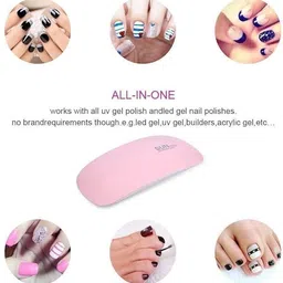 baragokul enterprise Mini Foldable Nail Polish Dryer Machine Portable Curing Lamp for All Gel Nail Polish Dryer image 4