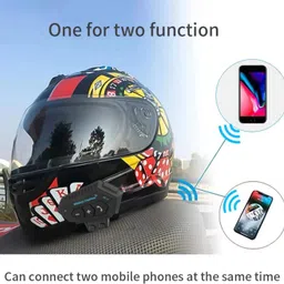 Cubonic BT12 Helmet Bluetooth Headset, 2 Phones Connection together, IP67 Waterproof Smart Headphones image 3