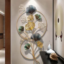 handicraft town Bunch Of Flowers Gold Iron Wall Art image 4