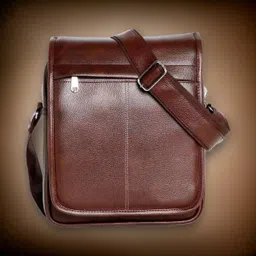 jairaj Brown Men Sling Bag Men Sling Bag extra large-picture-12