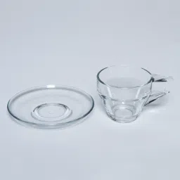pasabahce Van 200ml Transparent (Set of 12) Glass Tea Cup & Saucer Set image 4