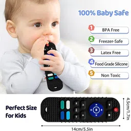sokt Remote Baby Teether Non-Toxic BPA Free Silicone Teething Toy For Infant Toddler Teether image 5