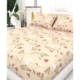 Abstract 210 TC Microfiber 1 Bedsheet, 2 Pillow Covers Cider King Collection by The White Moss image 2