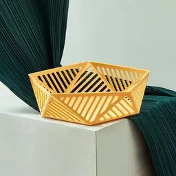 lumevo Pentagonal Fruit Storage Bowl Plastic Fruit & Vegetable Basket image 5