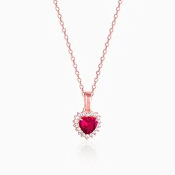 giva Rose Gold Take Me to Your Heart Pendant Rhodium Zircon Sterling Silver Pendant-picture-26