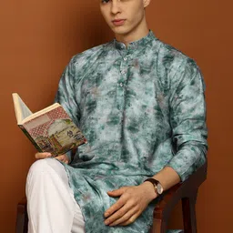 fubar Men Embellished Cotton Blend Straight Kurta-picture-15