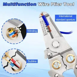 zaoeri Multi-Functional Wire Splitting Pliers, Electrical Stripping Tool Circlip Plier image 3