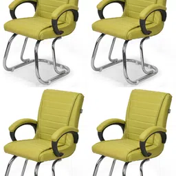 ratison Director Principal Manager Reception Visitor/Study/Office Chair Leatherette Office Arm Chair image 1