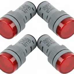 excellion Panel Indicator LED Light 16MM ACDC 12V-220V 4 Pcs Round Lamp for Electrical Use Digital Voltage Tester image 2