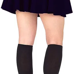 fashionez Women Solid Flared Dark Blue Skirt image 2