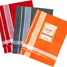 Lvloz PL-3PC-125 Solid Men Dhoti image 2