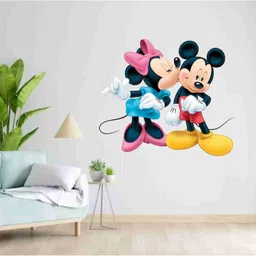 skyolla 59 cm Mickey Mouse Wall Sticker-Self Adhesive Vinyl Décor for Kids’Room Nursery Room Self Adhesive Sticker image 4