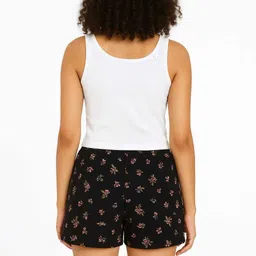 livster Printed Women Black Basic Shorts image 4