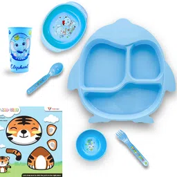 plast boy llp Wild Club Baby Plate Tray Set- Polypropelyne-picture-24